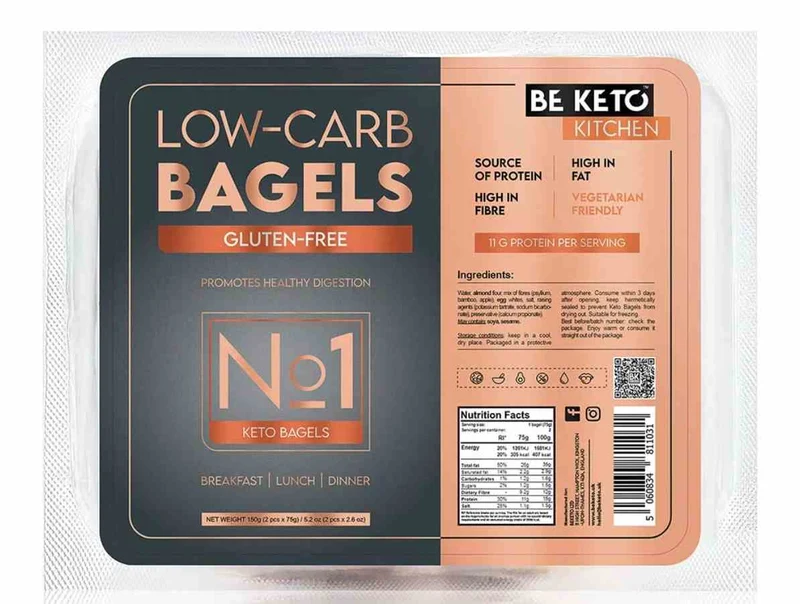 BeKeto Keto Glutenfreie Bagels 150g