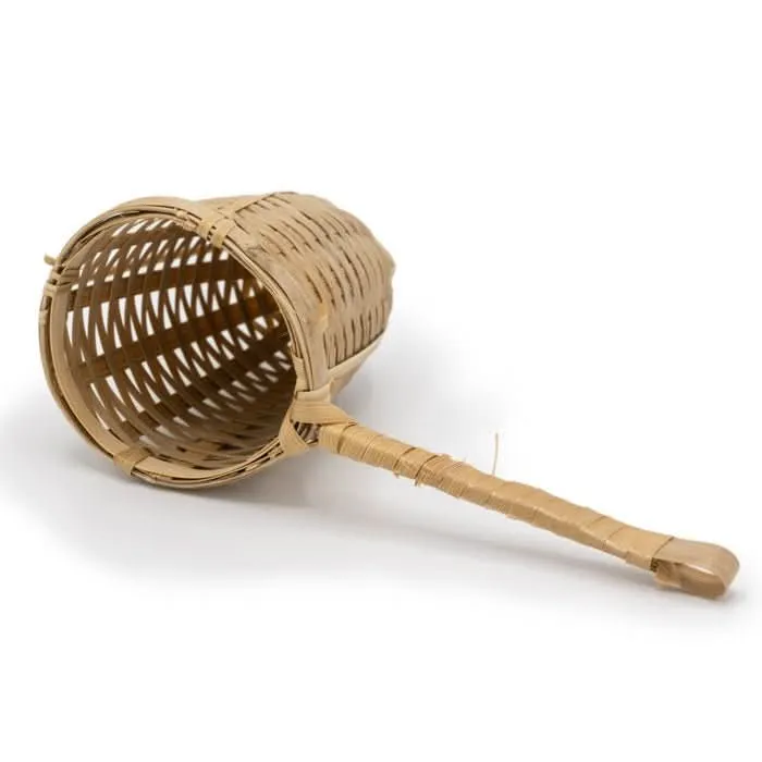 Theezeefje, bamboe met 1 handvat