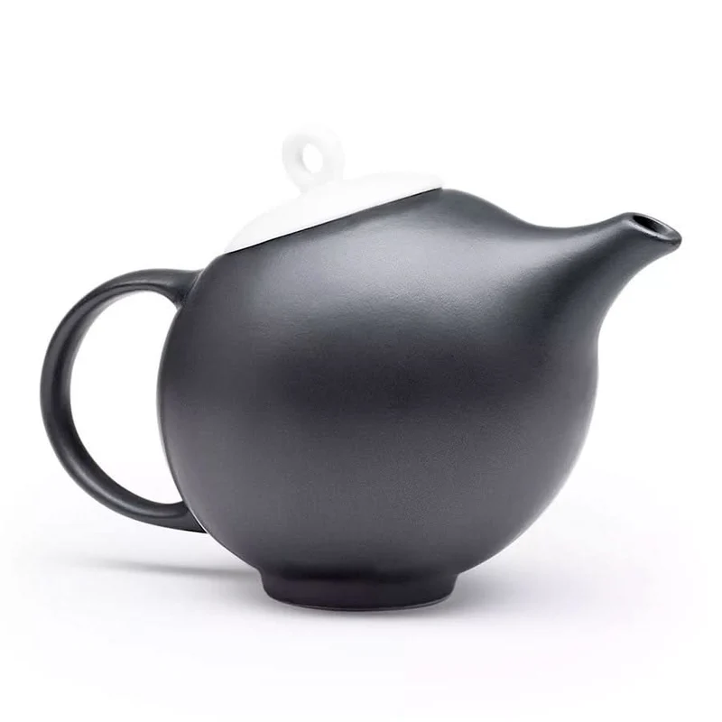 Zwarte EVA design theepot - 0,8 l