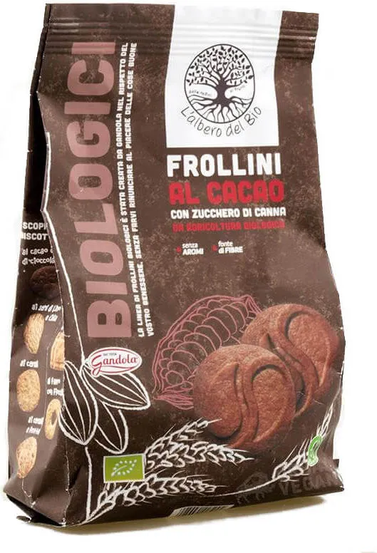 Vegane Kakao-Kekse BIO 350 g Gandola DATE: 03.2026