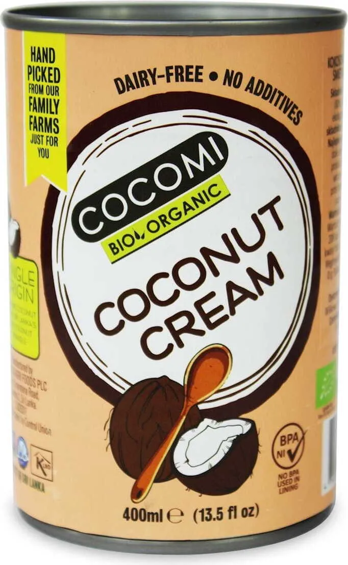 COCOMI COCONUT CREAM ALTERNATIVE in einer Dose BIO 400 ml - COCOMI DATE: 03.2026