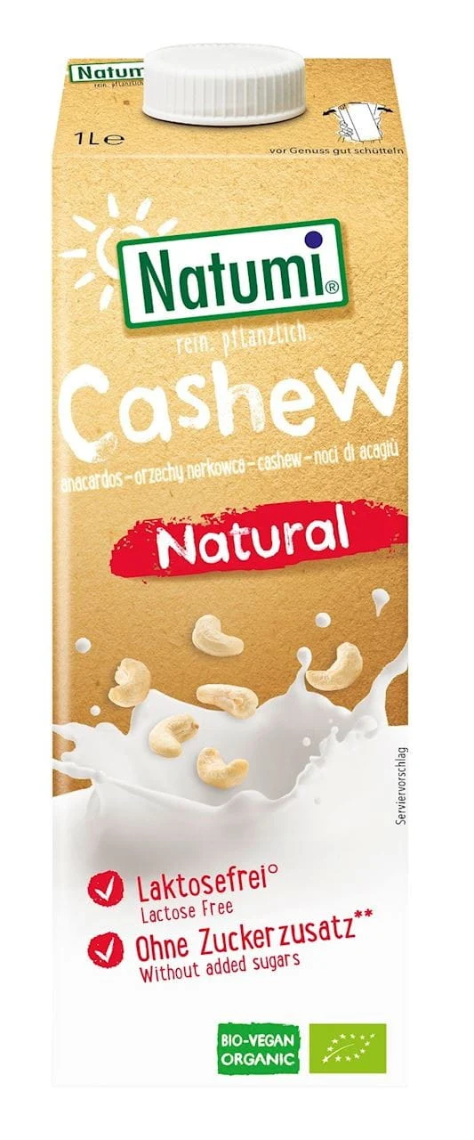 CASHEW-NUSS-GETRÄNK ZUCKERFREI BIO 1 L - NATUMI DATUM: 03.2026