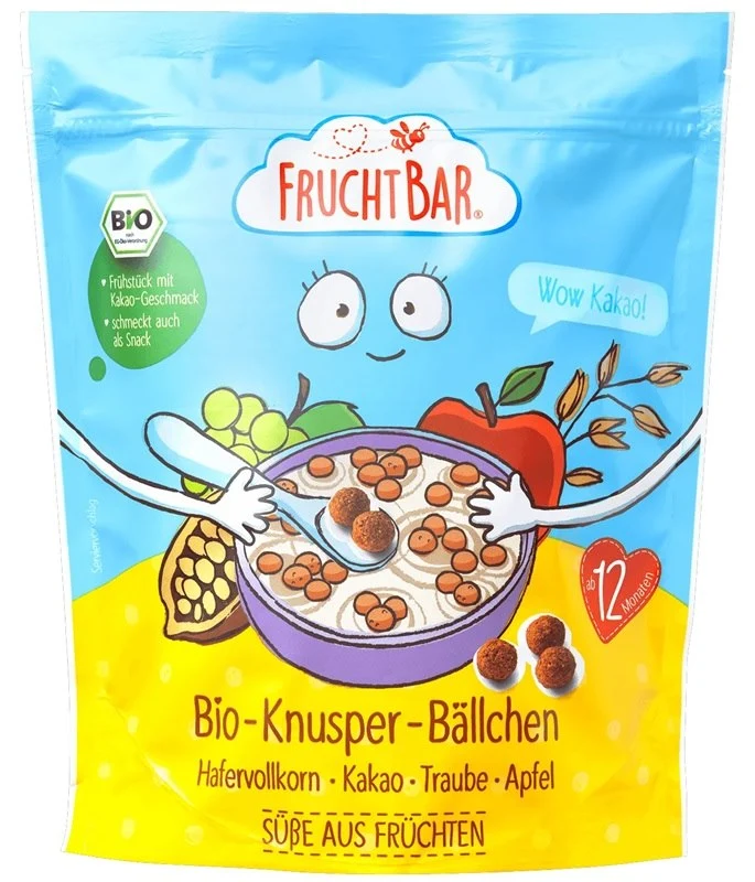 Frühstückshaferchips Vollkornkakao nach 12 Monaten BIO 125 g FRUCHTBAR