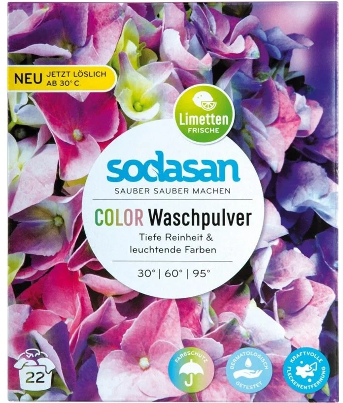 Waschpulver, Universalfarbe BIO 1,01 kg SODASAN