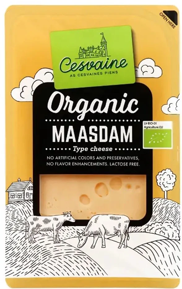 Maasdamer Käse BIO in Scheiben geschnitten 125 g CESVAINE
