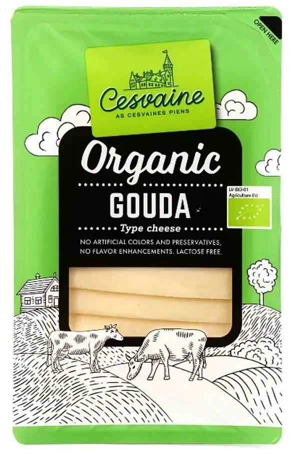 Gouda-Käse BIO in Scheiben geschnitten 125 g CESVAINE