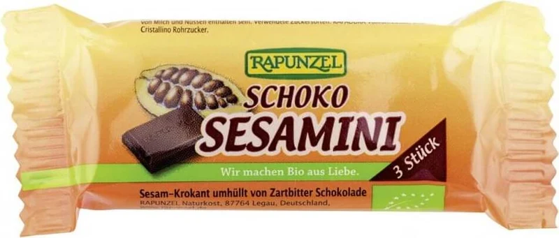 SEZAMKI IN SCHOKOLADE BIO 27 g - RAPUNZEL DATE: 01.2026
