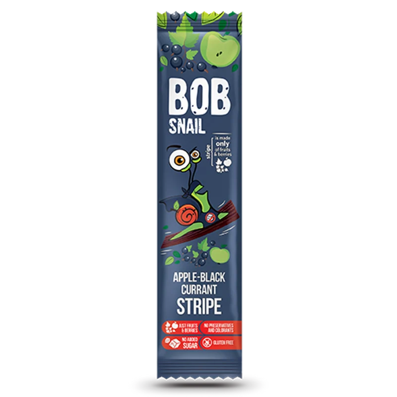 Bob Snail Stripe Apfel-Schwarze Johannisbeere, 14g DATUM: 01.2026