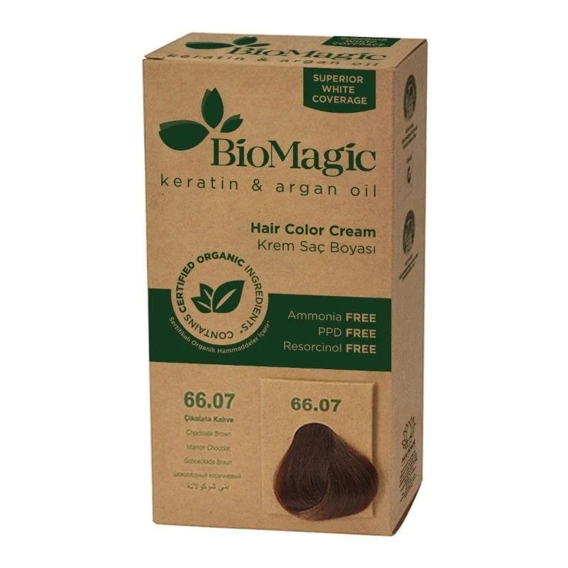 HAARFÄRBE SCHOKOLADENBRAUN (66/07) 250 g - BIOMAGIC