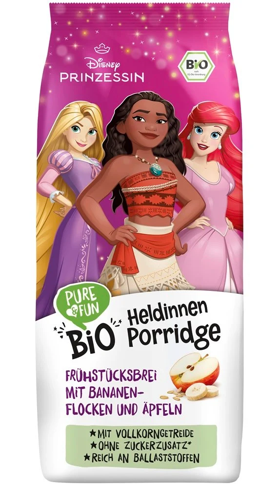 Apfel-Bananen-Haferflocken BIO 375 g Disney Prinzessinnen PURE &FUN