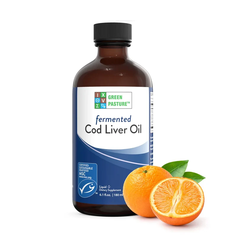 Fermented Cod Liver Oil (Levertraan) – Sinaasappel – 180 ml