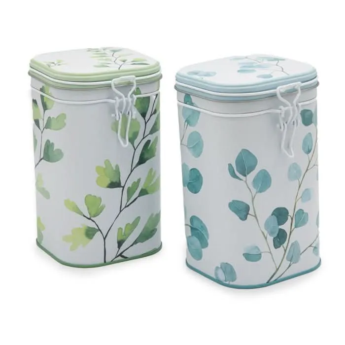 Theeblikken Trees – set van 2