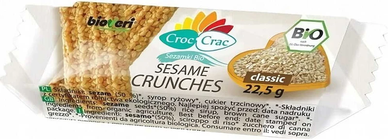 CLASSIC SEASAMS BIO 22,5 g - CROC-CRAC (BIOVERI) DATUM: 05.2026