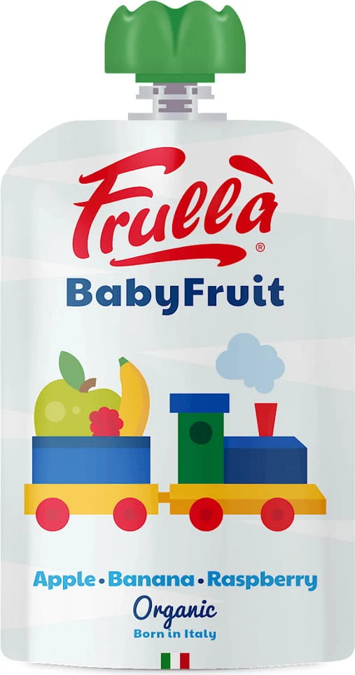 6 Monate alte glutenfreie Apfel-Bananen-Mandel-Kekse BIO 100 g - FRULLA (NATURA NUOVA) DATE: 05.2026