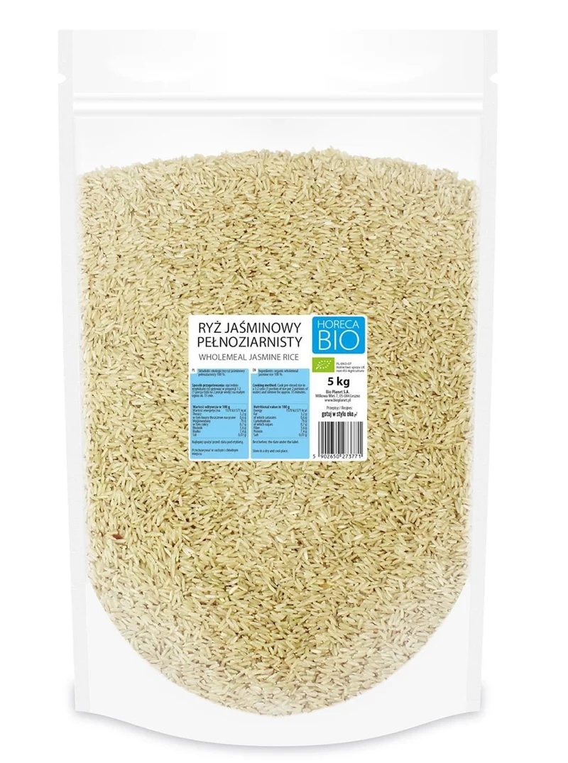 Vollkorn-Jasminreis BIO 5 kg HORECA DATE: 04.2026
