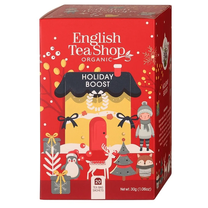 Weihnachtstee mit Hagebutte, Hibiskus, Pfefferminz BIO 30g BN ENGLISH TEA SHOP