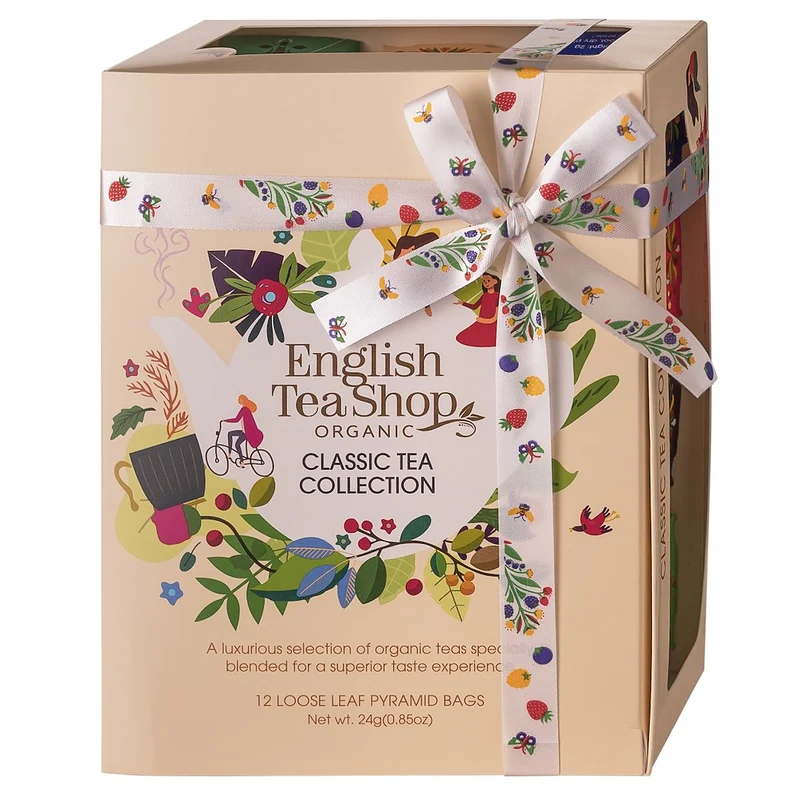 Klassisches Teesortiment Pyramiden-Teeset (12x2) BIO 24 g ENGLISH TEA SHOP
