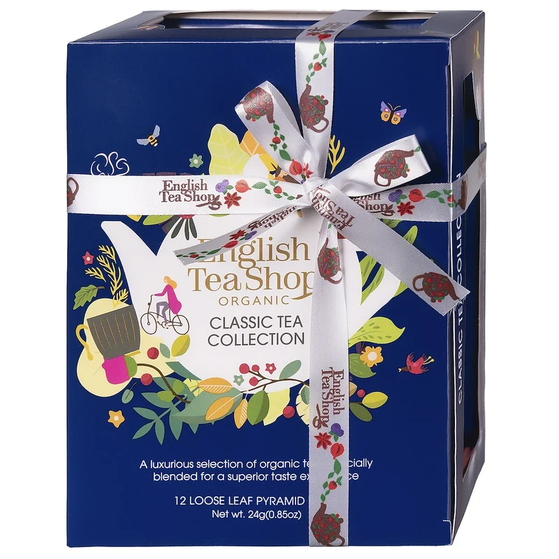 Classic Tea Collection Blaues Teeset - 12 Pyramiden BIO ENGLISH TEA SHOP