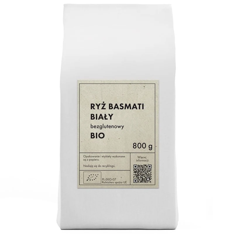 Glutenfreier weißer Basmati-Reis BIO 800 g - THE PLANET