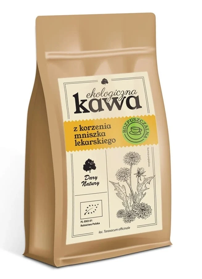 Instantkaffee aus Löwenzahnwurzel, Bio, 100 g - DARY NATURY