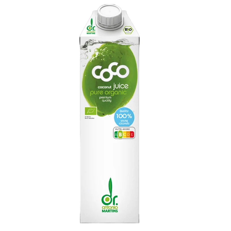 EAU DE COCO NATURELLE BIO 1 L - COCO (DR MARTINS)