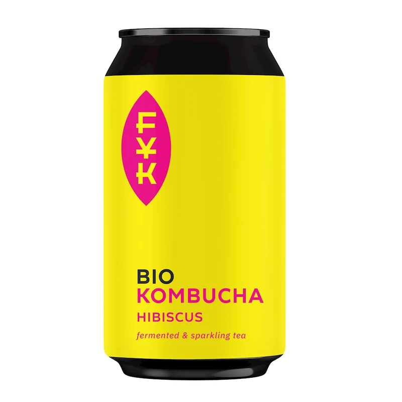 COMBUCHA Schwarzer Tee mit HIBISKUS glutenfrei BIO 330 ml - FOREVER YOUNG COMBUCHA