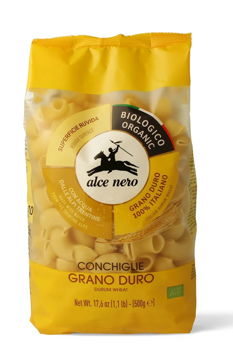 CONCHIGLIE MAKARON (SEMOLINES) BIO 500 g - ALCE NERO
