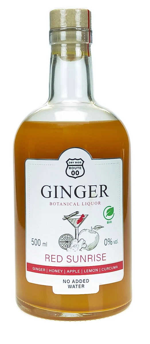 Liqueur de gingembre (RED SUNRISE) BIO 500 ml - SEGURA
