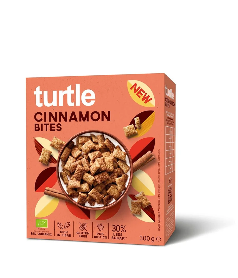 CINnamon 30 % MOINS DE SUCRE Sans Gluten BIO 300 g - TURTLE