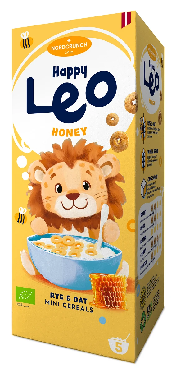 CÉRÉALES AU MIEL POUR ENFANTS BIO 150 g - NORDCRUNCH (HAPPY LEO)