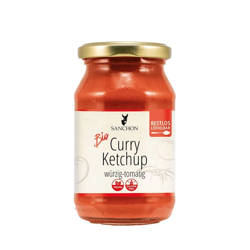 KETCHUP DE CURRY BIO sans gluten 250 ml - SANCHON