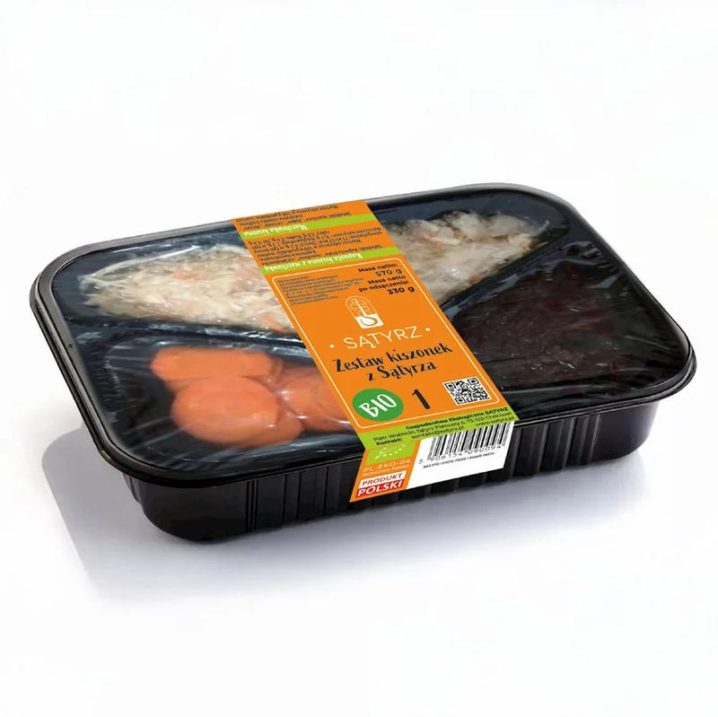 SAUCE-SET – WEISSKOHL MIT KAROTTEN, KAROTTEN, GERIEBENE ROTE BETE (BIO) 570 g (330 g) – SĄTYRZ OBIADOWO