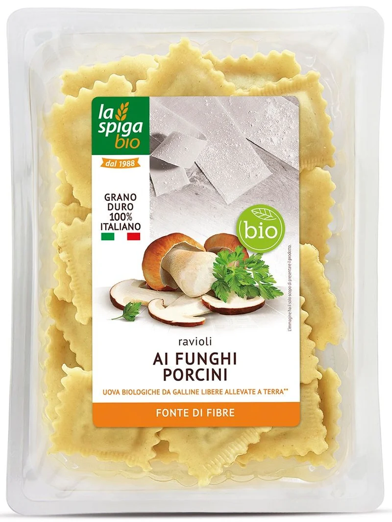 Frische Ravioli mit Ei und Steinpilzen 250 g - La Spiga