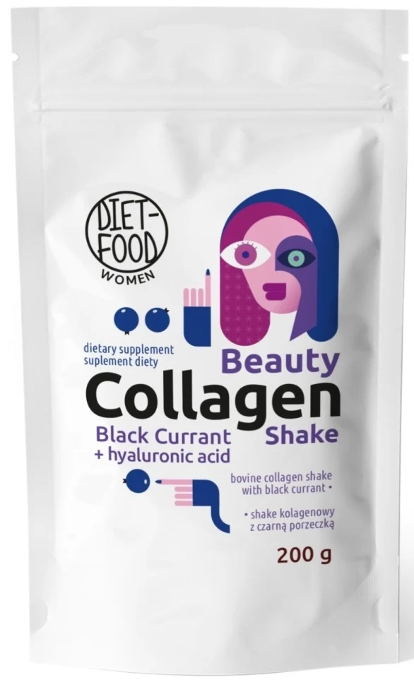 FARBEN-SHAKE MIT HIALURONSÄURE UND SCHWARZEM HERBACEUT 200 g - DIET-NAHRUNG (FRAUEN)