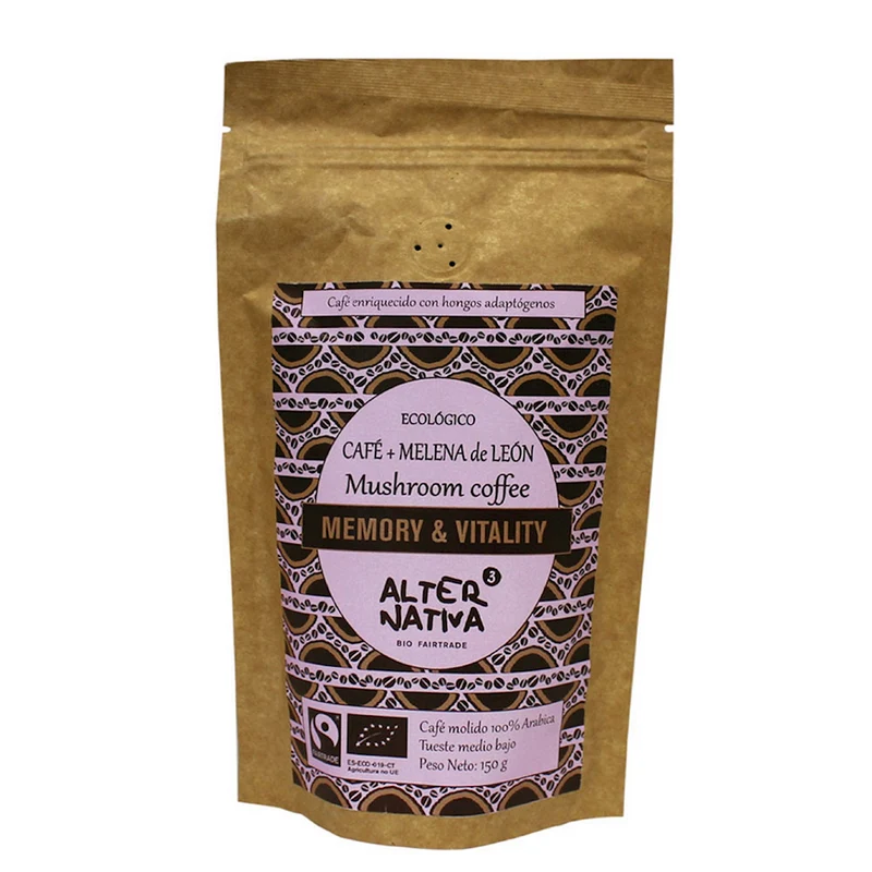 LION`S MANE FAIR TRADE ARABICA COFFEE BIO SANS GLUTEN 150 g - ALTERNATIVA3