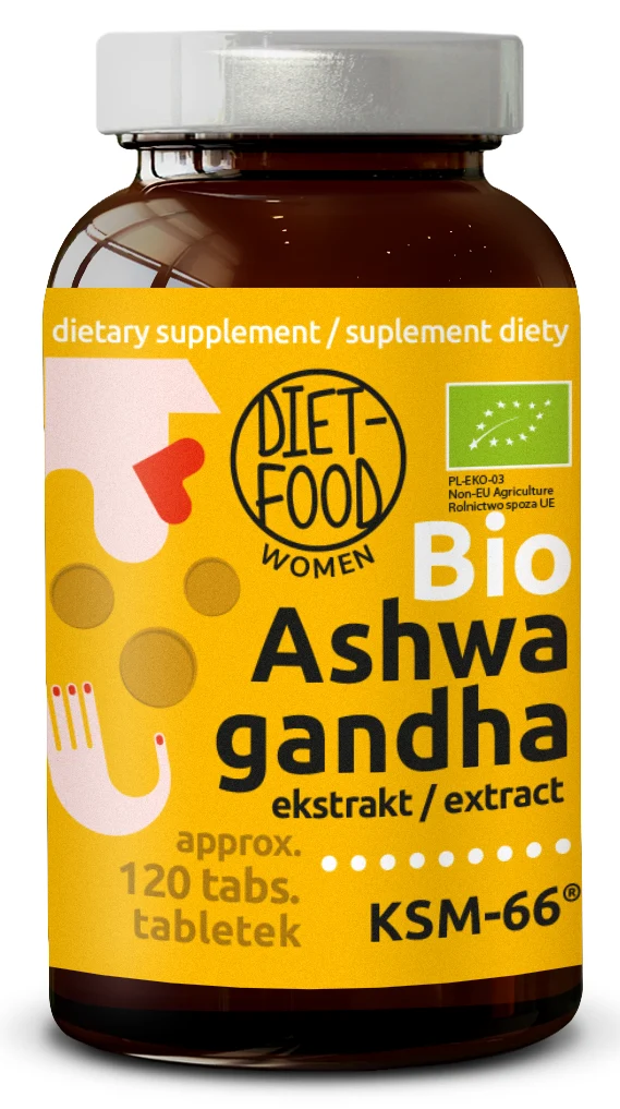 ASHWAGANDHA EXTRACT BIO (300 mg) 120 TABLETTEN - DIET-FOOD