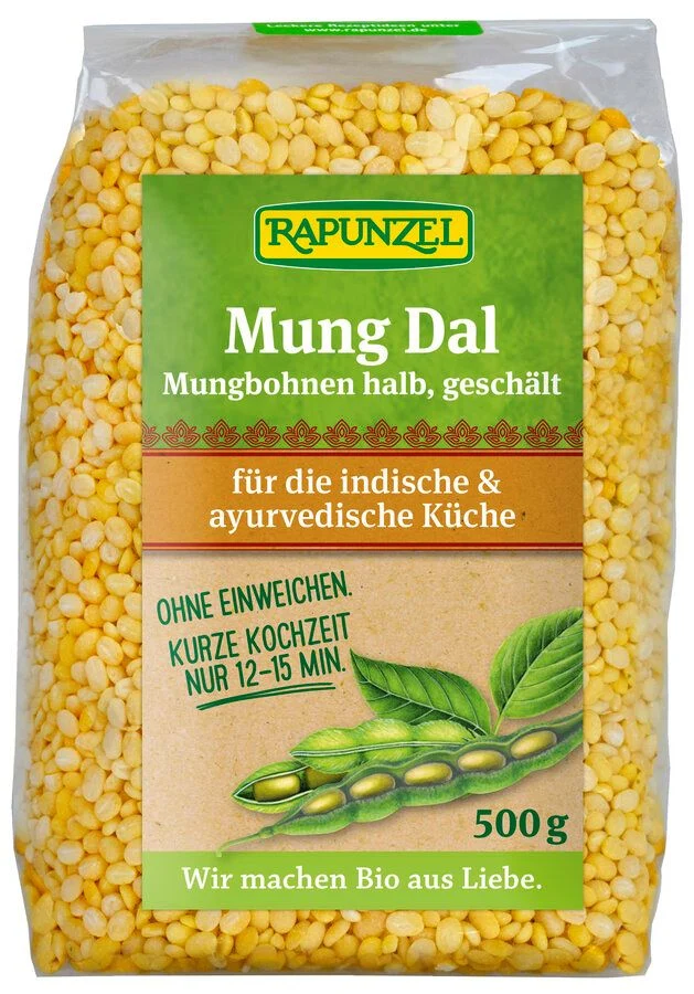 MUNG FASOL HALBSAATEN FÜR DAL BIO 500 g - RAPUNZEL
