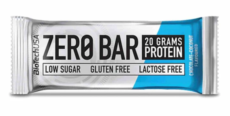 BioTech USA Zero Bar 50g Schokolade und Kokosnuss Geschmack