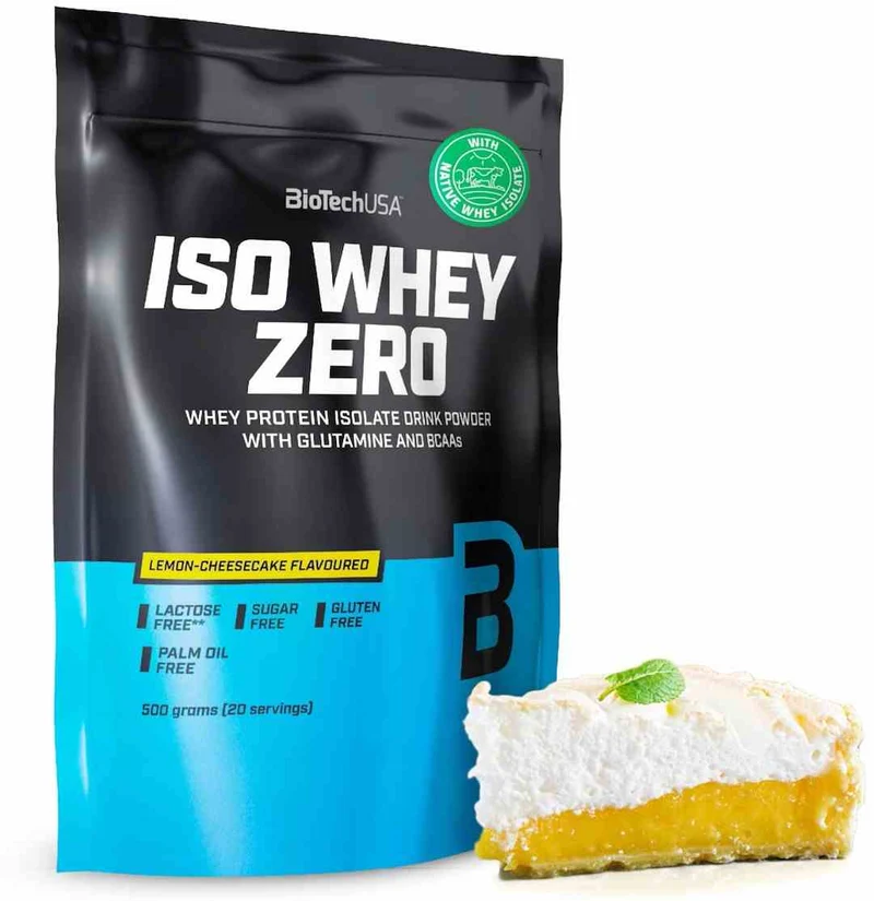 BioTech USA Iso-Molke 500g laktosefrei mit Zitronen-Käsekuchen-Geschmack