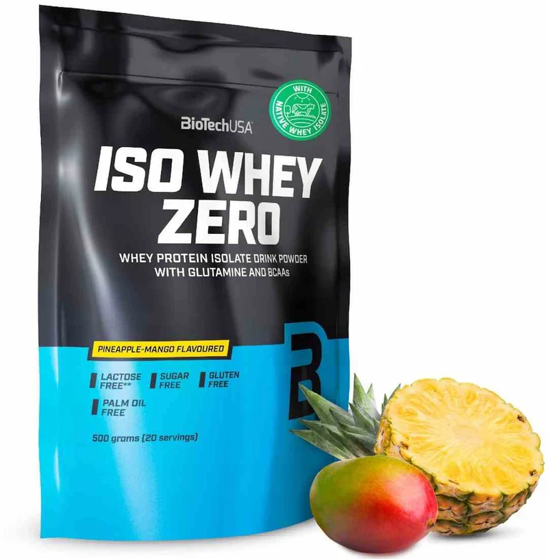 BioTech USA Iso-Molke 500g laktosefrei Ananas-Mango-Geschmack