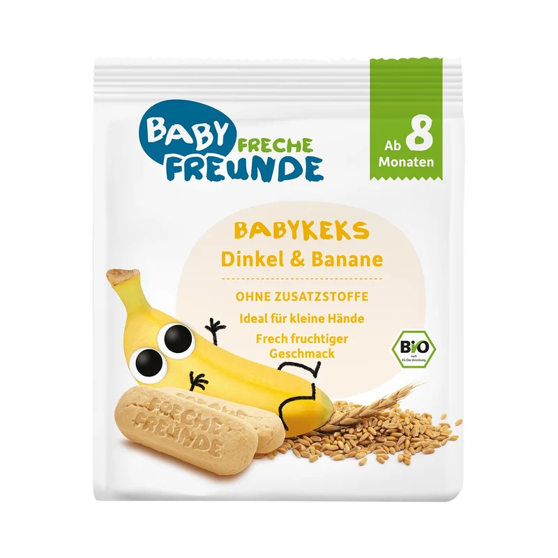 Ab 8 Monaten BIO 100 g - FRECHE FREUNDE BANANEN BANANENKUCHEN