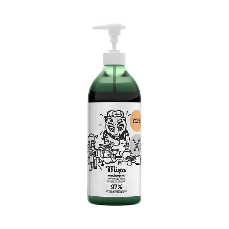 Natürliches Geschirrspülmittel Minze und Mandarine 750 ml