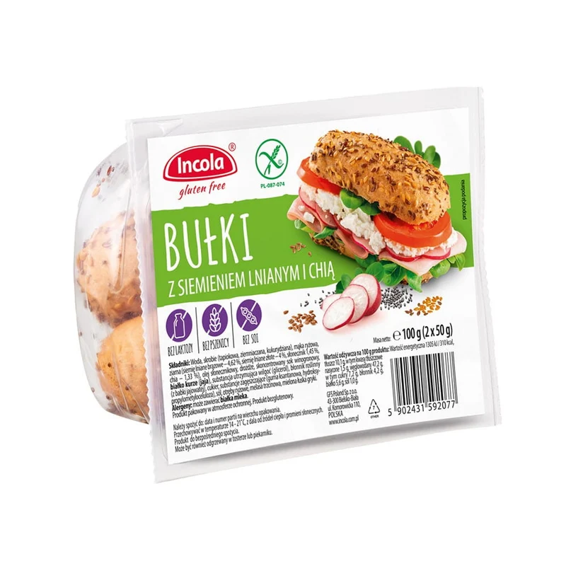 Rolle mit Leinsamen und Chia 2x50 g