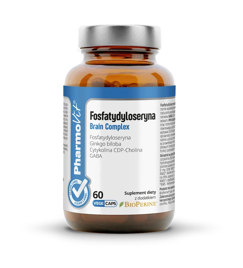 PHOSPHATIDYLSERIN-GEHIRN-KOMPLEX GLUTENFREI 60 KAPSELN - PHARMOVIT (CLEAN LABEL)