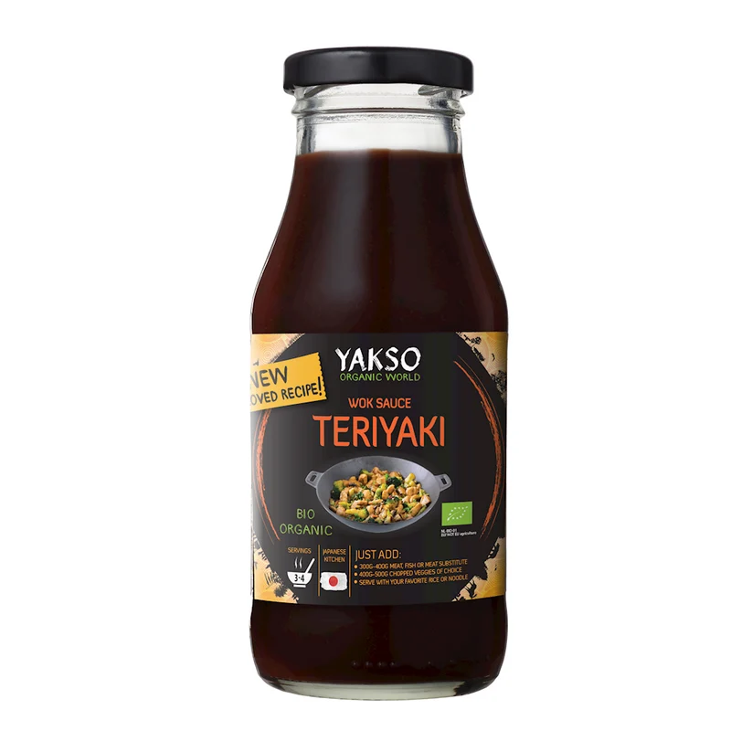 TERIYAKI SWEET SOY Sauce für Wok BIO 240 ml - YAKSO