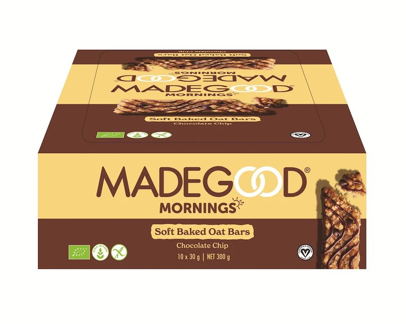 Glutenfreie SWEEDS SOFT MIT SCHOKOLADE BIO (10 x 30 g) 300 g - MADEGOOD MORNINGS