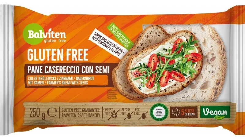 KINGDOM Brot mit Körnern geschnitten glutenfrei 250 g - BALVITEN