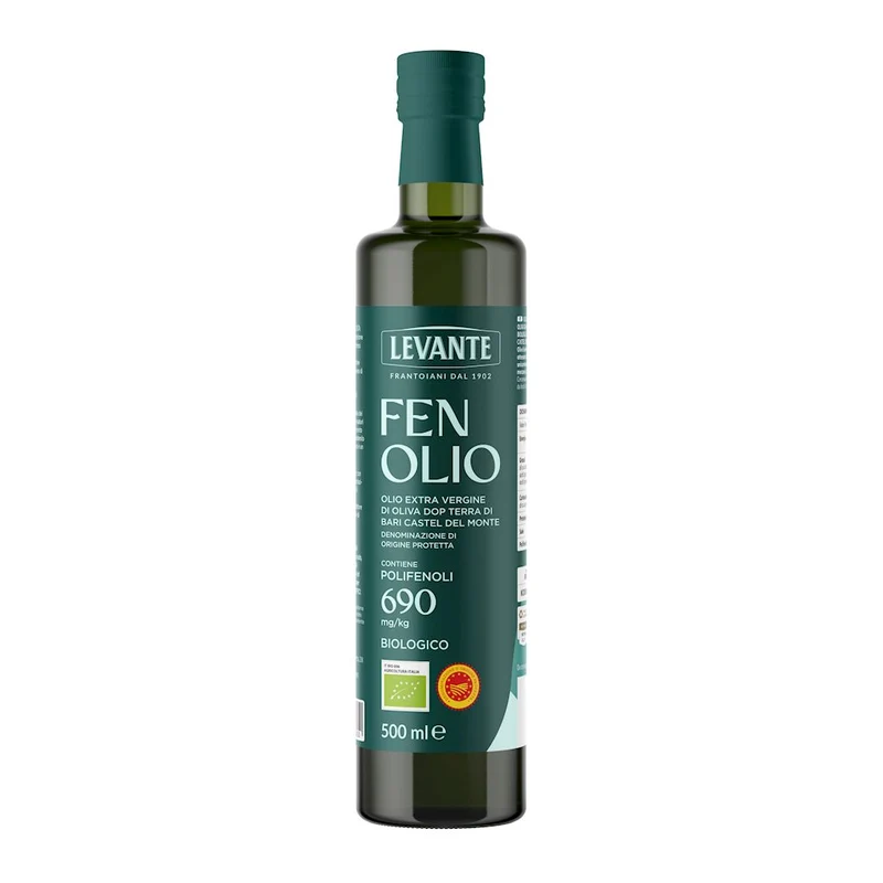EXTRA VIRGIN OIL EXTRA VIRGIN FENOLIO PDO TERRA DI BARI CASTEL DEL MONTE BIO 500 ml - LEVANTE