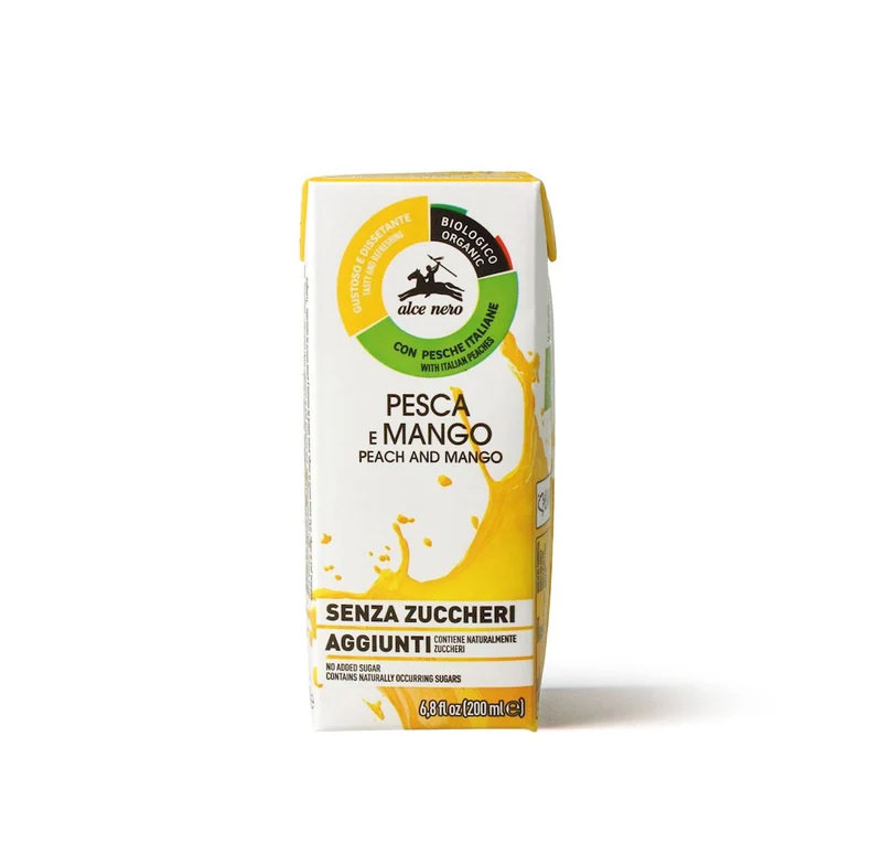 ALCE NERO Saft - FRUCHT - MANGO OHNE ZUCKER BIO 200 ml - ALCE NERO