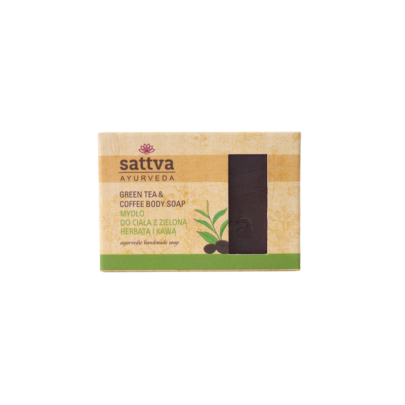 GREEN TEA & COFFEE BODY SOAP 125 g - SATTVA